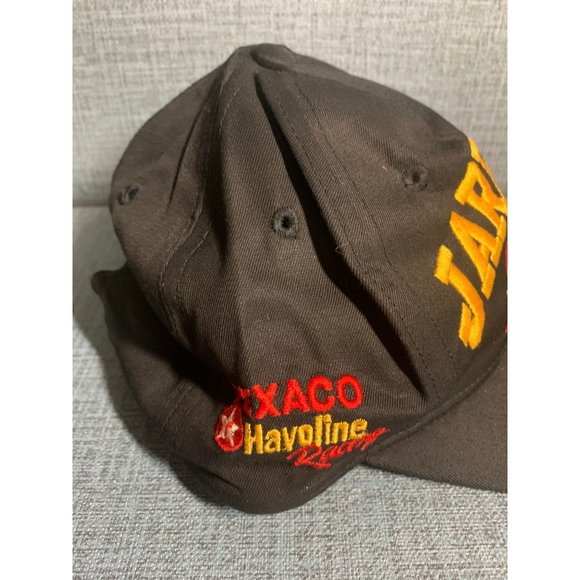 Checkered Flag Dale Jarrett 28 Snapback Hat Texaco Havoline NASCAR Vintage Black - Picture 2 of 5